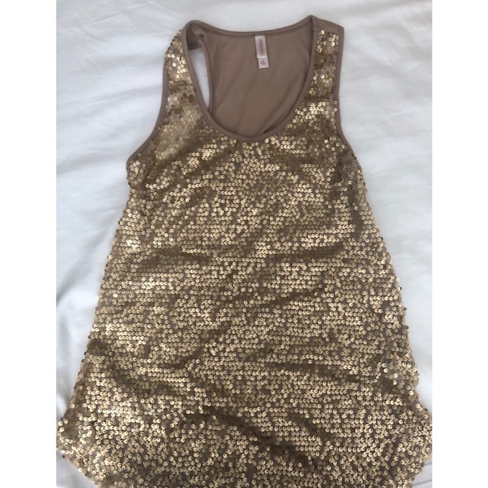 Gold Sequined Top